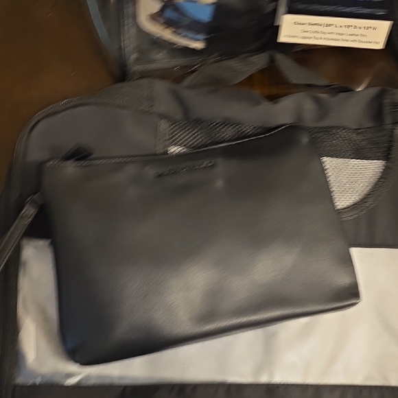 Max Studio Black Transparent Duffel Bag - Picture 6 of 12